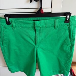 J. Crew factory Vibrant Green bermuda shorts 9”